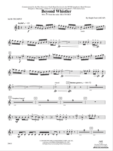 Beyond Whistler: 3rd B-flat Trumpet
