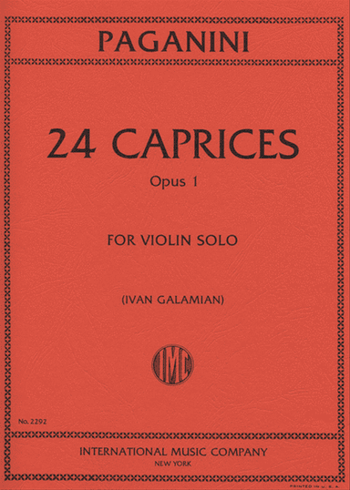 24 Caprices, Opus 1