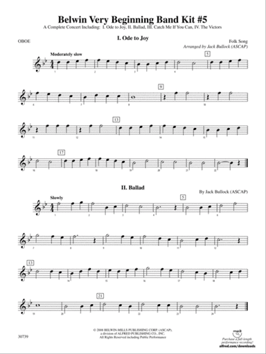 Belwin Very Beginning Band Kit #5: Oboe