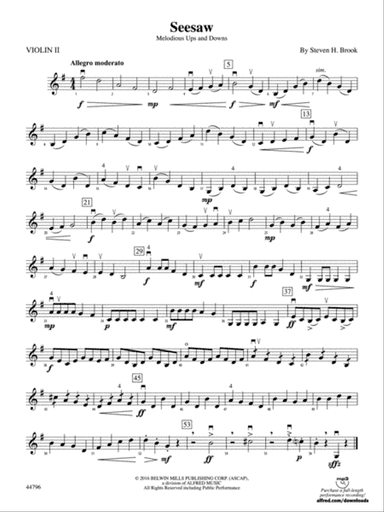 Seesaw: 2nd Violin