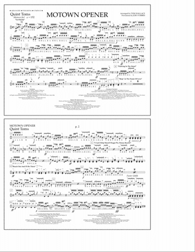 Motown Theme Show Opener (arr. Tom Wallace) - Quint-Toms