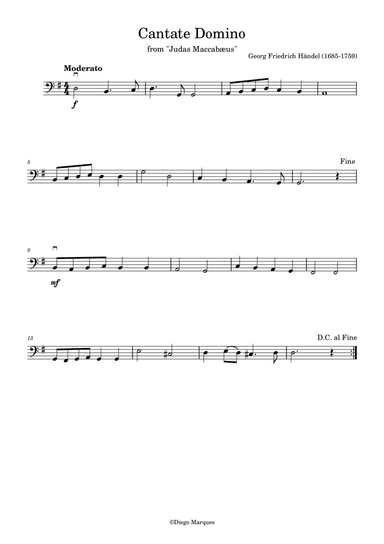 Cantate Domino in G