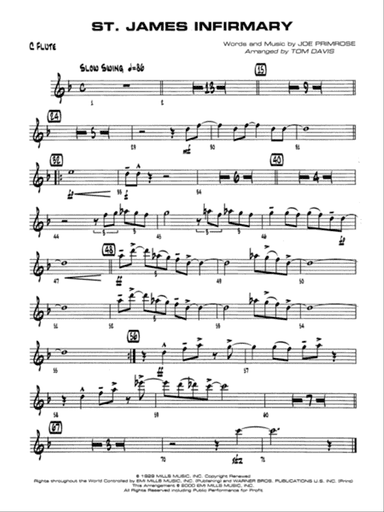 St. James Infirmary: Flute