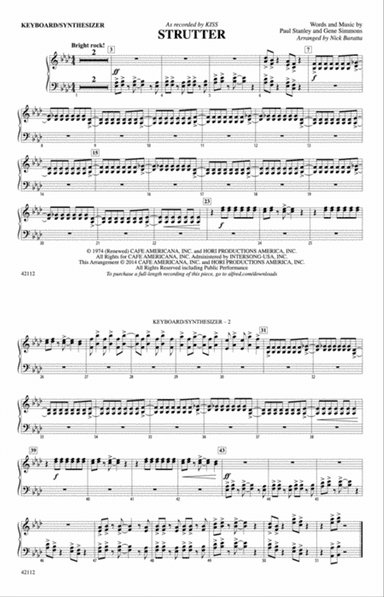 Strutter: Piano Accompaniment