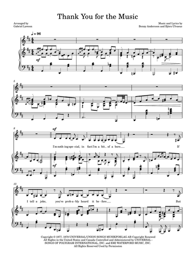 Thank You For The Music