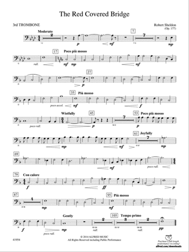 The Red Covered Bridge: 3rd Trombone