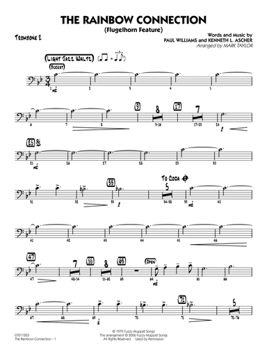 The Rainbow Connection (from The Muppet Movie) (arr. Mark Taylor) - Trombone 2