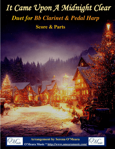 It Came Upon A Midnight Clear, Duet for Bb Clarinet & Pedal Harp