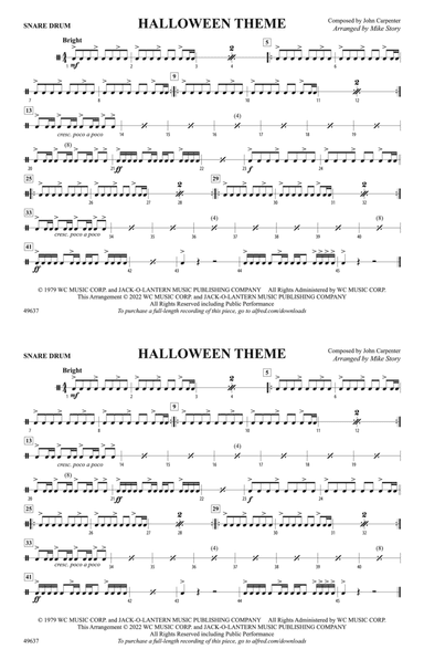 Halloween Theme: Snare Drum