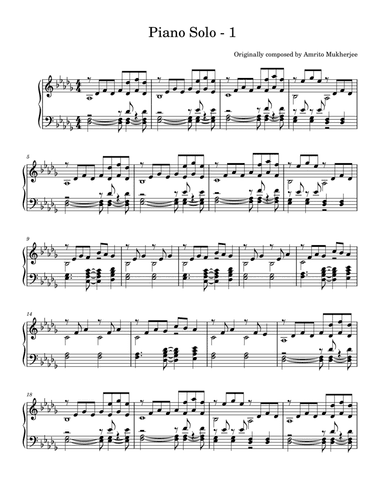 Piano Solo - 1
