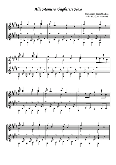 Alla Maniera Ungherese No.8
