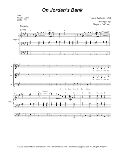 On Jordan's Bank (Vocal Trio - (SAB)