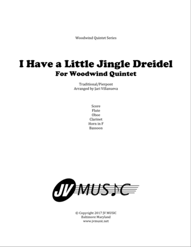 I Have a Little Jingle Dreidel for Woodwind Quintet