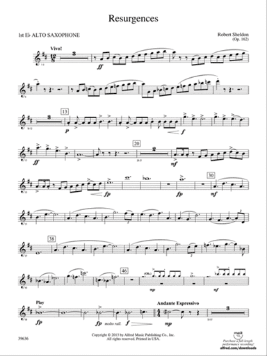 Resurgences: E-flat Alto Saxophone