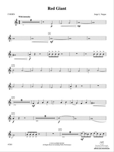 Red Giant: 1st F Horn