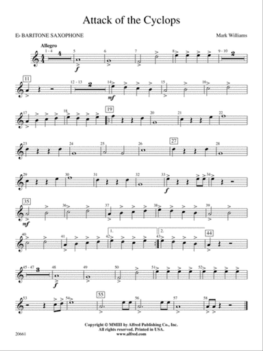 Attack of the Cyclops: E-flat Baritone Saxophone