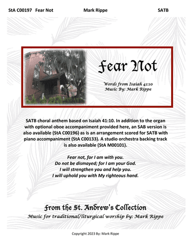 Fear Not (StA C00197)
