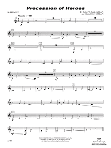 Procession of Heroes: 1st B-flat Trumpet