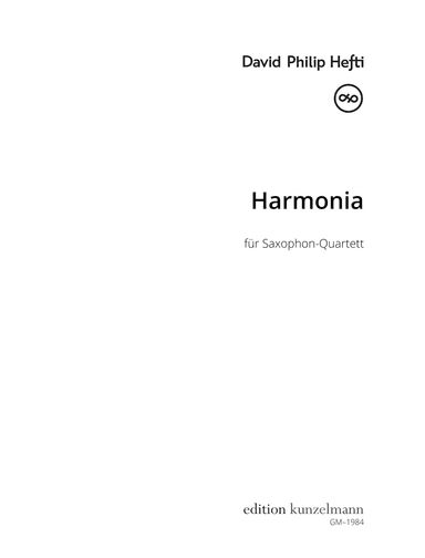 Harmonia, for saxophone quartet