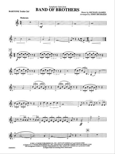 Band of Brothers, Symphonic Suite from: Baritone T.C.
