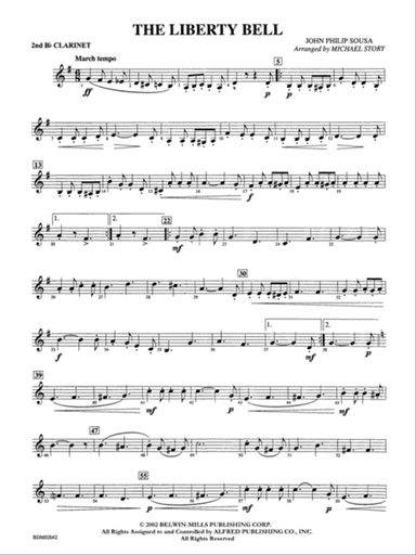 The Liberty Bell: 2nd B-flat Clarinet