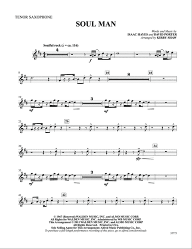 Soul Man: B-flat Tenor Saxophone