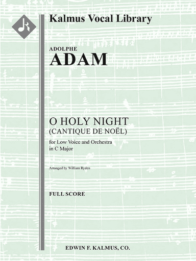 O Holy Night (Cantique de Noel) orchestration for low voice in C