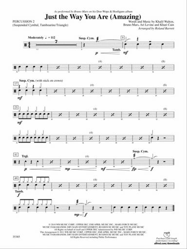 Just the Way You Are (Amazing): 2nd Percussion