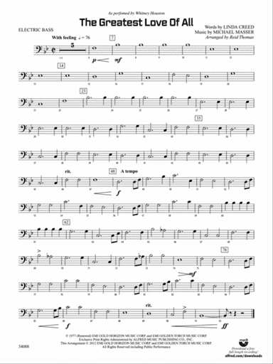 The Greatest Love of All: Electric Bass