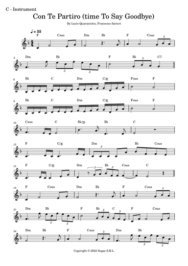 Con Te Partiro (time To Say Goodbye)