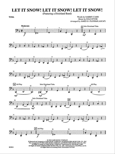 Let It Snow! Let It Snow! Let It Snow!: Tuba