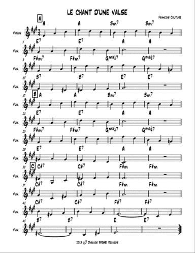 LE CHANT D'UNE VALSE