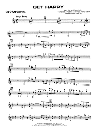 Get Happy: 2nd E-flat Alto Saxophone