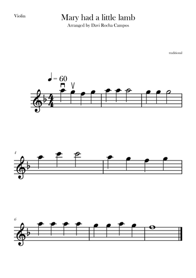 Mary had a little lamb