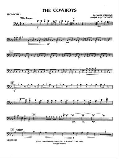 The Cowboys: 1st Trombone