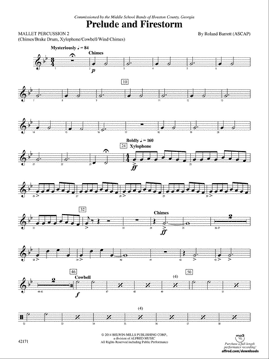 Prelude and Firestorm: 2nd Mallet Percussion