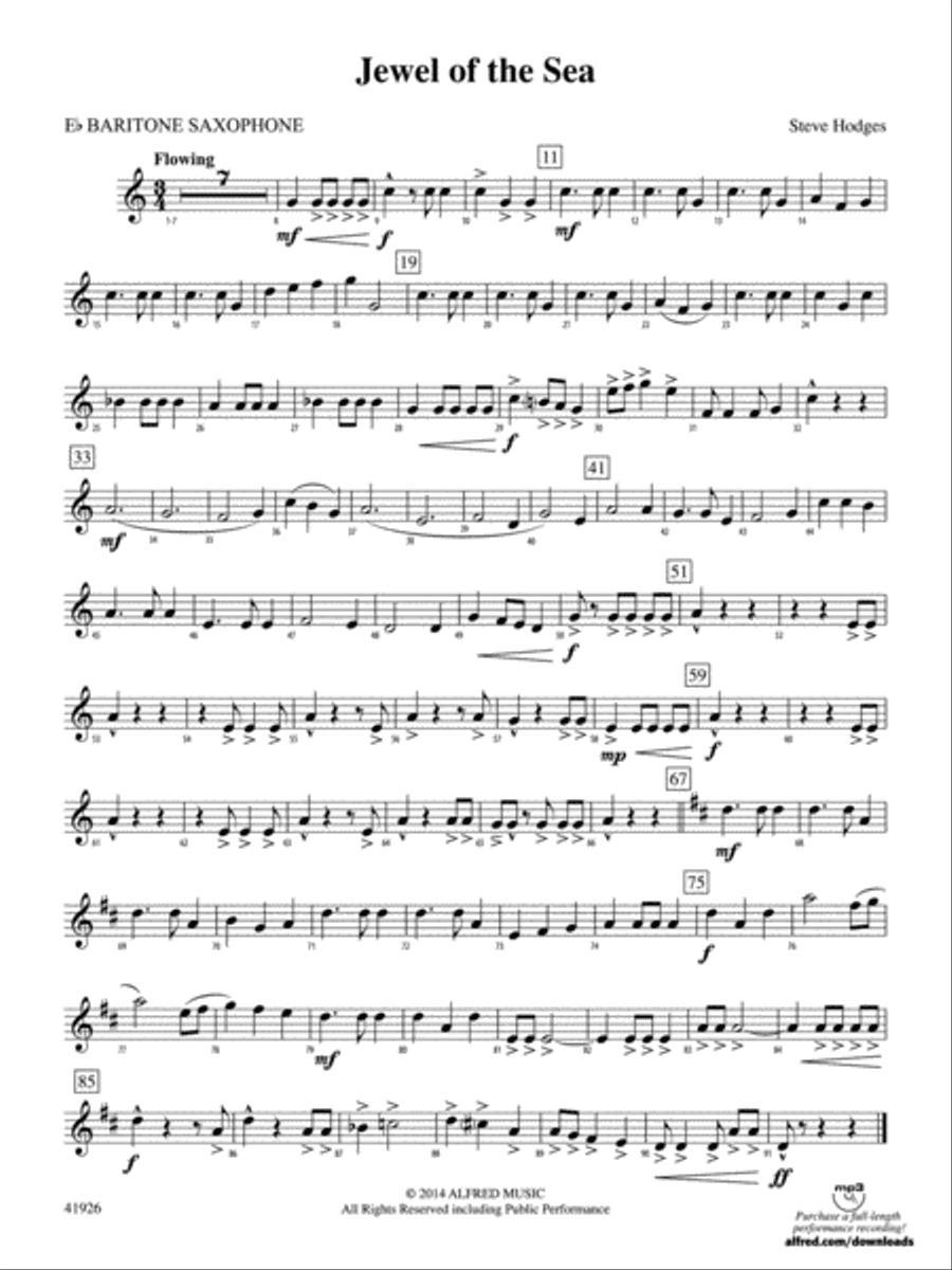 Jewel of the Sea: E-flat Baritone Saxophone