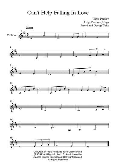 Can't Help Falling In Love