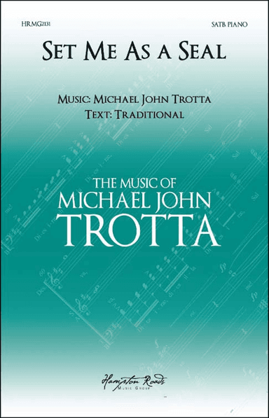 Set Me As a Seal SATB with Piano