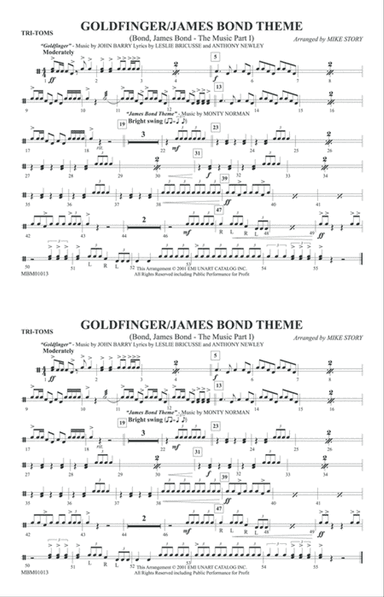 Goldfinger / James Bond Theme: Tom-Toms