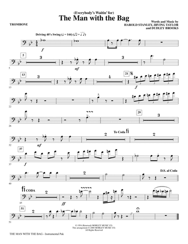(Everybody's Waitin' for) The Man with the Bag (arr. Roger Emerson) - Trombone