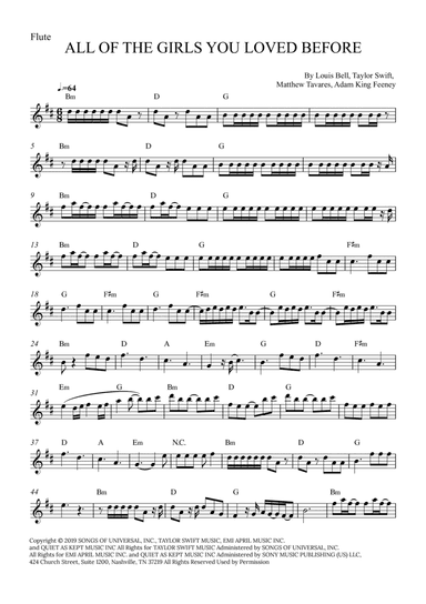 All Of The Girls You Loved Before