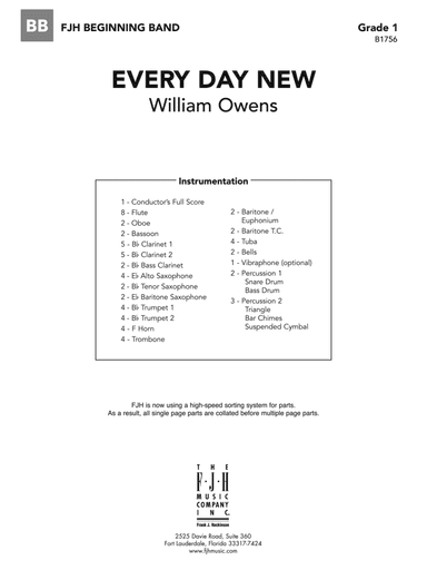 Every Day New: Score