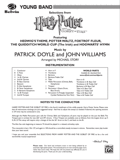 Harry Potter and the Goblet of Fire, Selections from: Score