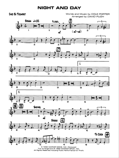 Night and Day: 2nd B-flat Trumpet