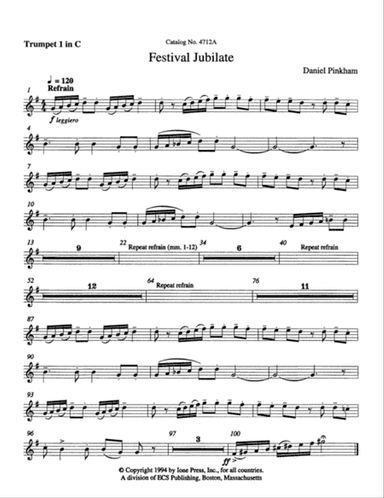 Festival Jubilate (Downloadable Brass Parts)