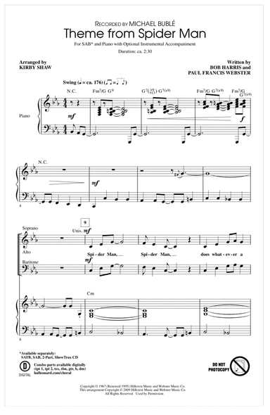 Theme From Spider-Man (arr. Kirby Shaw)