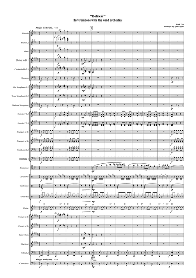 "Bolivar" for trombone with the wind orchestra