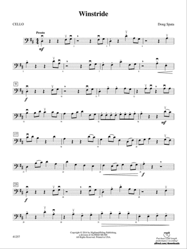Winstride: Cello