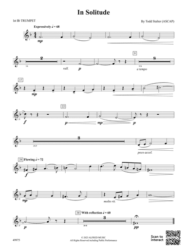 In Solitude: 1st B-flat Trumpet
